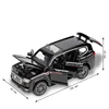 1/32 TOYOTA Land Cruiser LC300 SUV Miniature Diecast Toy Car Model Sound & Light Doors Openable Collection Gift For Boy Children 3