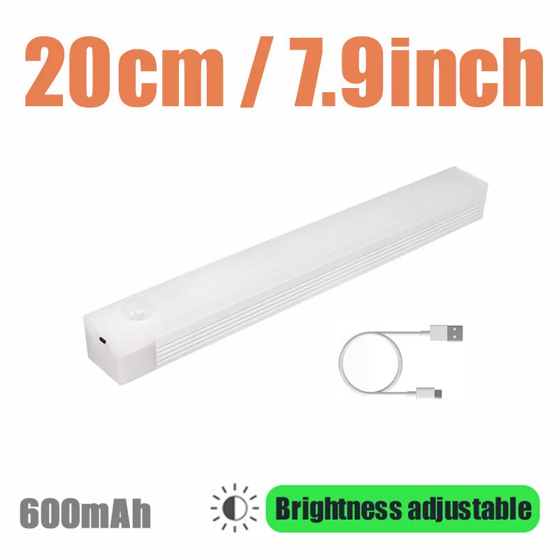 thumbnail image 1 of Luz LED nocturna regulable con sensor de movimiento, lámpara inalámbrica para dormitorio, carga USB, decoración de habitación, armario de cocina, iluminación de escaleras, 1 of 5