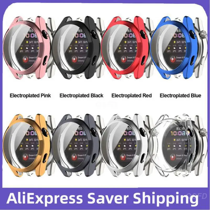 

Защитный бампер для huawei Watch3 pro, гальванизированный устойчивый к царапинам защитный чехол из ТПУ, мягкие резиновые аксессуары, умные часы