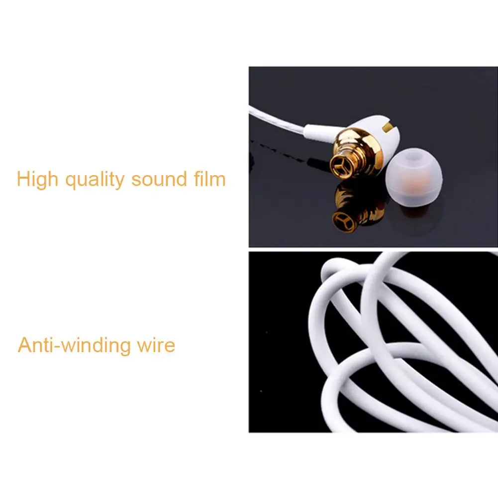 Universal Wired Headset for XiaomiHuawei Mobile Phone 3.5mm Wiredcontrol tuning Call Listening to Music in-ear with Microphone