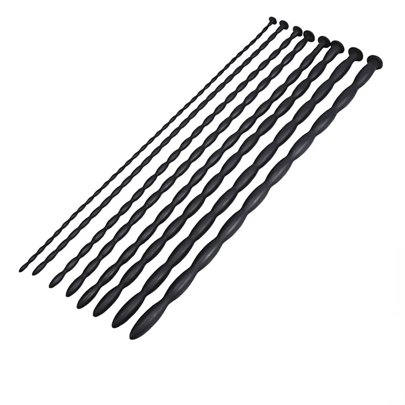 8 Sizes Soft Silicone Urethral Dilator Horse Eye Stick Penis Rod Male Masturbation Blockage Stimulator Catheter Penis Sex Toys For Men
