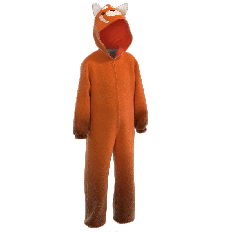 

Youth metamorphosis Jumpsuit turning red raccoon cos performance Costume Halloween Party Costume