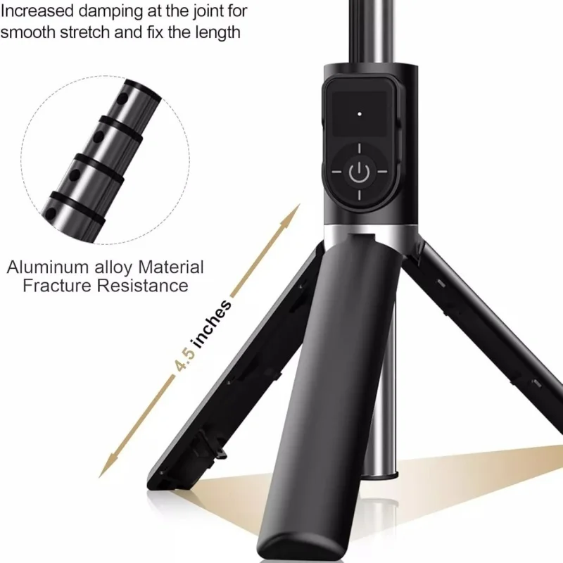 P70 Selfie Stick 360&deg; Rotation Extendable Bluetooth Selfie Stick with Wireless Bluetooth and Tripod， Outdoor Desktop Bracket