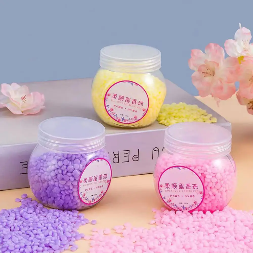 100g/Box Clothes Scent Beads Convenient Increase Aroma Refreshing Softener Beads Soft Laundry