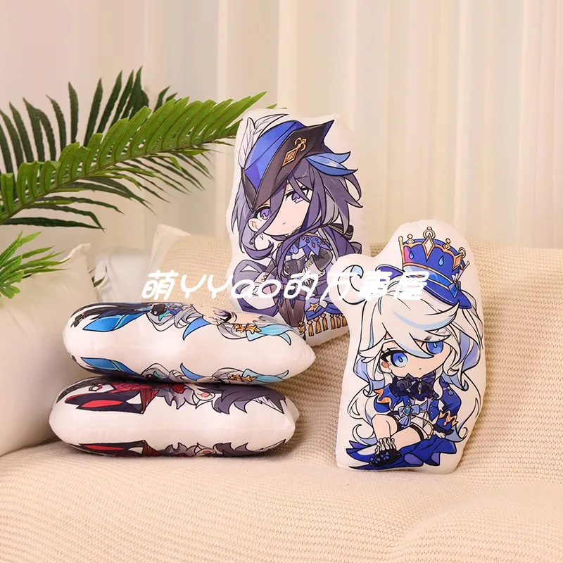 Genshin Impact Neuvillette Wriothesley Furina Clorinde Navia 45cm Plush Pillow Doll Game Anime Cartoon Cosplay Accessories Prop plush toy plush doll anime ornament
