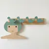 Dinosaur Wall Hooks Cartoon Hanging Rack Coat Hooks Bath Towel Storage Hook Wooden Mount Bedroom Decor Key Hooks Clothes Hat 3