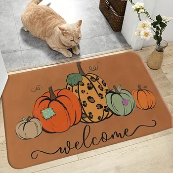 Thanksgiving Pumpkin Indoor Doormat 1