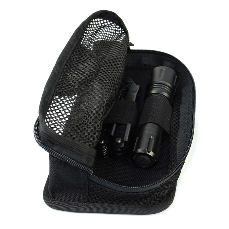 Tactical Backpack Bag Insert Modular Organizer Hook Fasteners Mesh Pocket Utility Admin Pouch Hunting Nylon Zipper Closure New 3