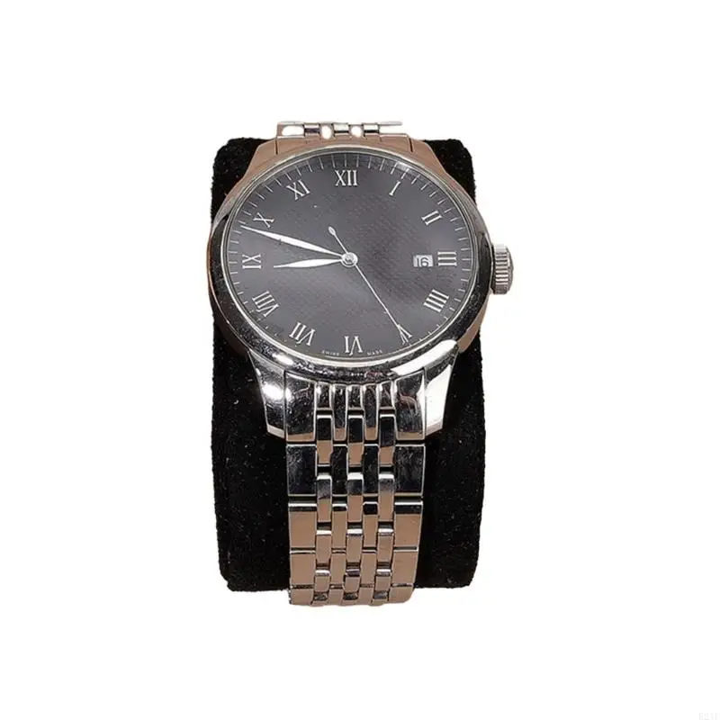 E21F Multi Functional Cushion for Jewelry Presentation Deer Skin Watch Pillow Soft Display Stand for Wristwatch Ornament