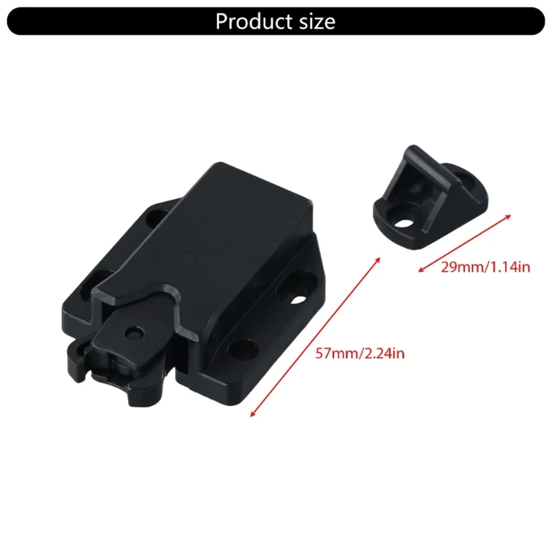 652F 6Pcs Cabinet Push Latches Push to Open Catch Lock Rebound Self-Locking Catch Hardware for Cabinet Drawer Wardrobe