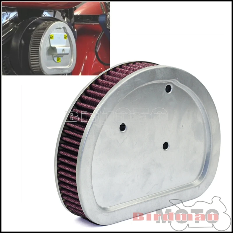 Filtro Dell'Aria Di Aspirazione Del Filtro Dell'Aria Del Motociclo Per Harley Softail Deluxe Fat Boy Heritage Custom Night Train Breakout Dyna Low Rid