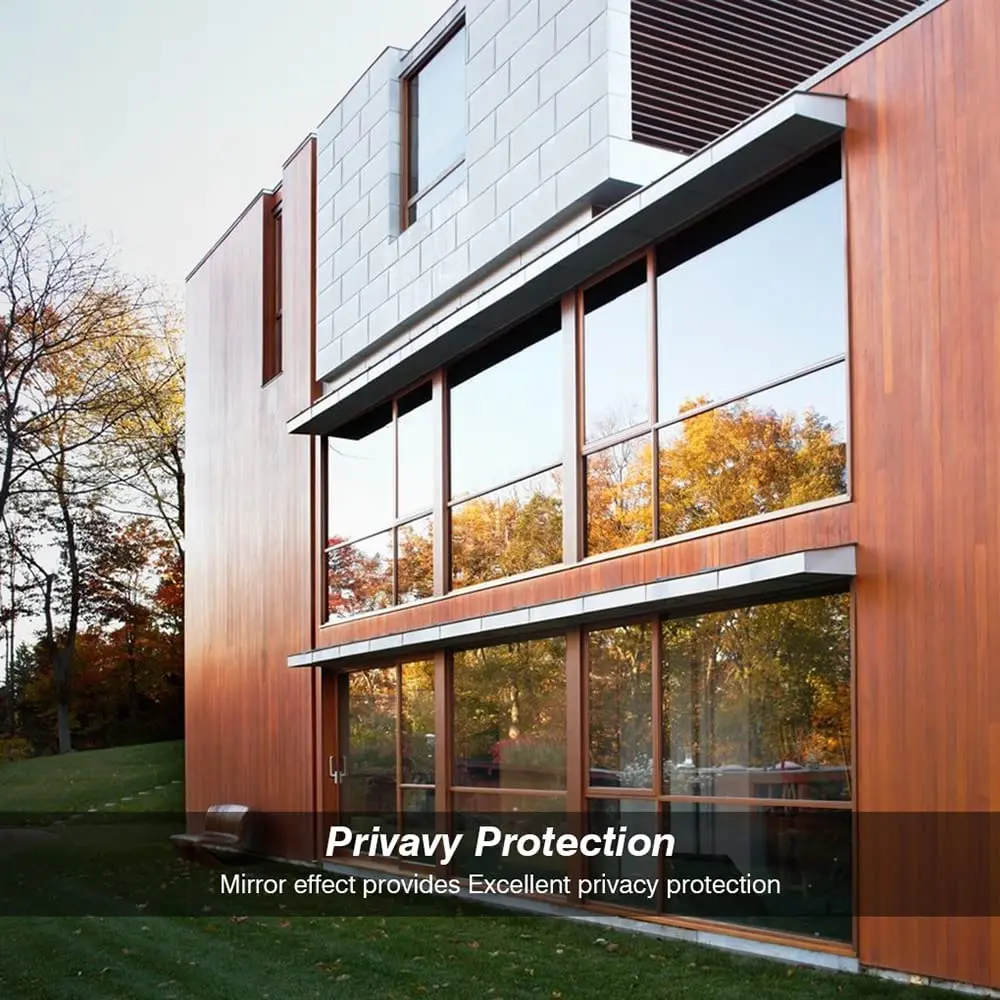 One Way Mirror Window Privacy Film Heat Insulation Anti-UV Sun Protection Heat Control Reflective Anti-Peeping Film Home Office