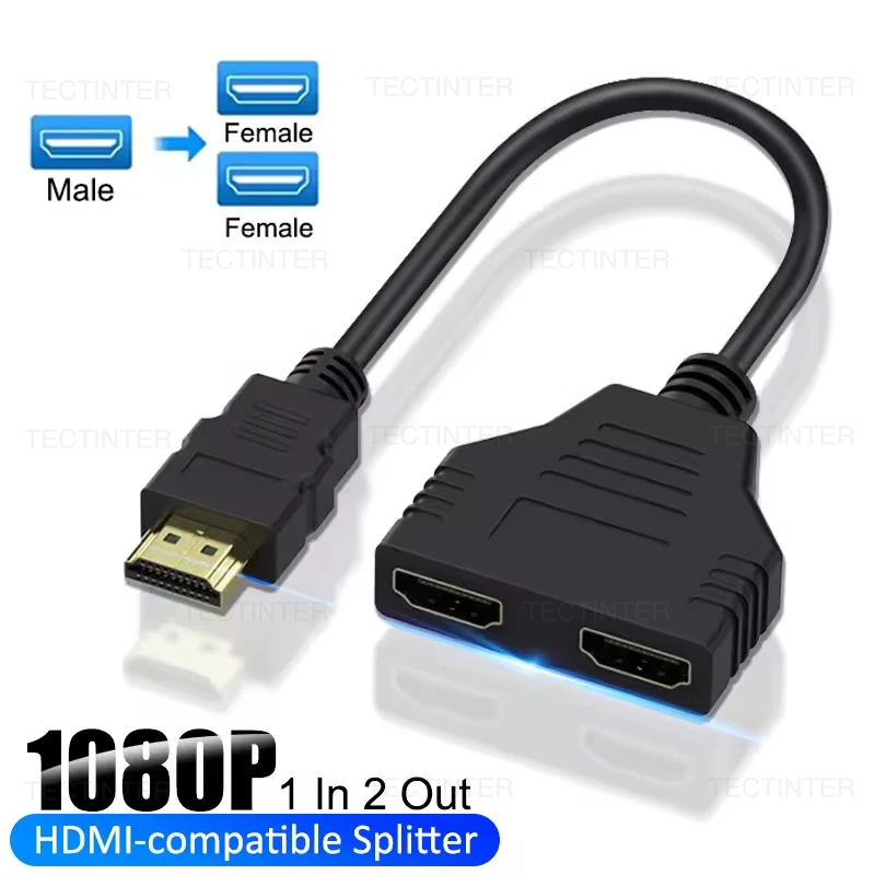HDMI Splitter 1 In 2 Out 1080P Dual Ports