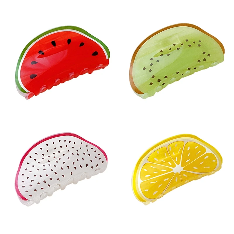

Fruit Shaped Hair Claw Clip Ponytail Holder Decor Accessories For Women Girls Kiwi