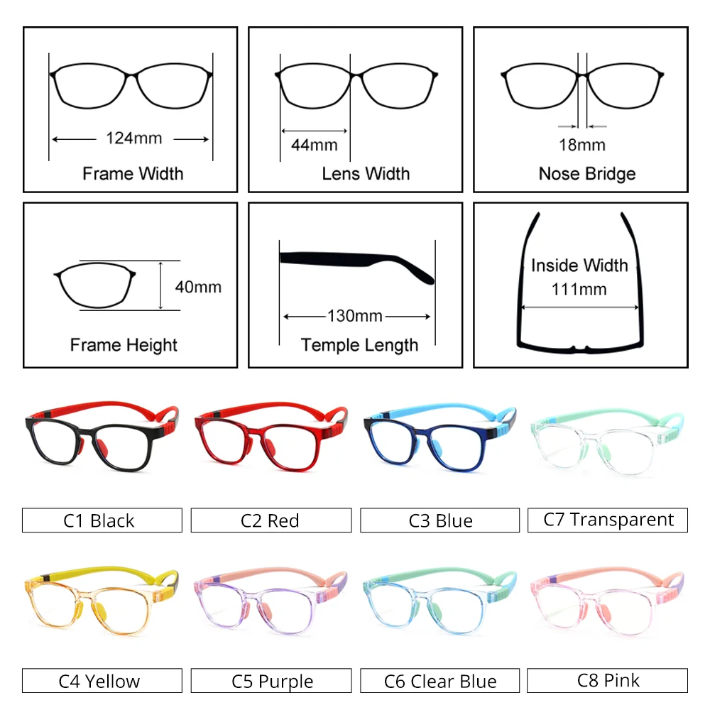 Ralferty Unbreakable Glasses Children Kids' Glasses Anti Blue Ray Computer Goggles NO Myopia Corrective Lenses Optic Frames anti radiation glasses anti blue light glasses eyewear frames fashion eyeglasses