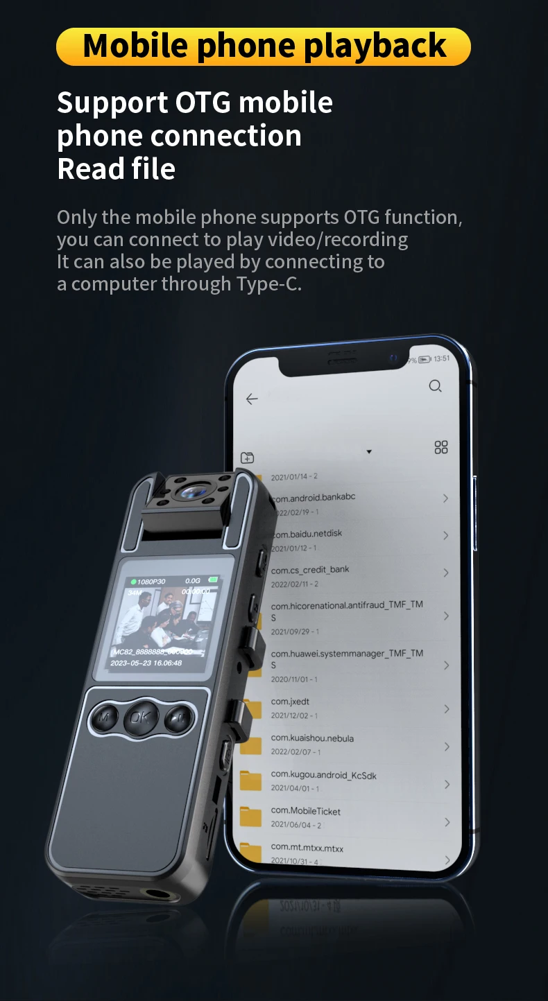 מצלמה עם אודיו וידאו הקלטה 180 ° עדשה מסתובבת, hd 1080p, 6 שעות סוללה