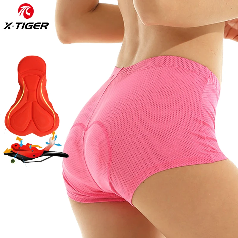 Cycling Underwear Women 3D Gel Padded Riding Shorts MTB Shockproof Bicycle Underpant
