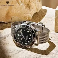 PAGANI DESIGN 007 Mechanical Luxury Man watch 100M Waterproof AR Sapphire watch for men Ceramic Bezel Date All Steel Watch