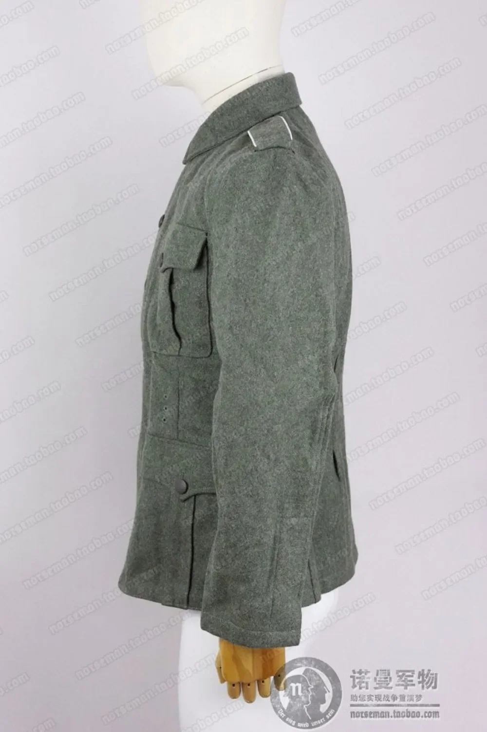 Reproduction German WH M40 Fieldgrey Wool Feldbluse Field Blouse Tunic pants optional tactical shirt,tactical men jackets