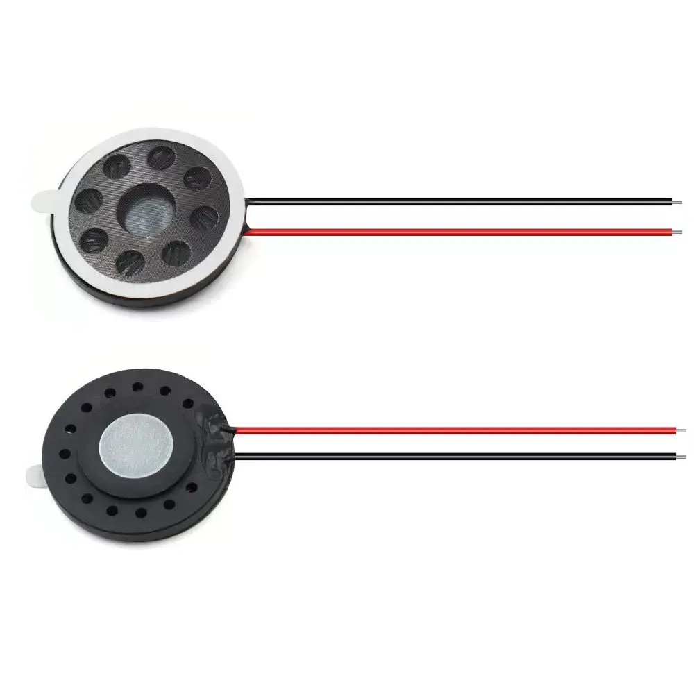 2 Pcs 20MM/26MM Plastic Speakers 8 Ohm 1W Full Range Internal Magnetic Speaker For Medical Toy Security Voice Loudspeaker 4