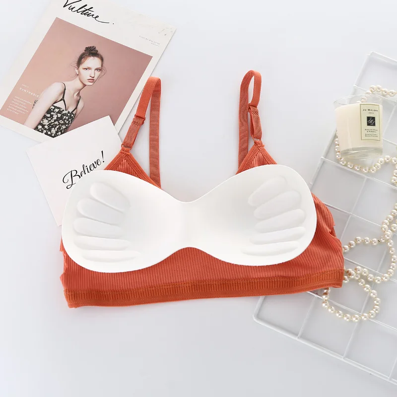 Seamless Brassiere Bras Wrap Top For Women Full Cup Breathable Bralette Wire Free Sleep Bra Tube Top Bralette Thread Girl Bra