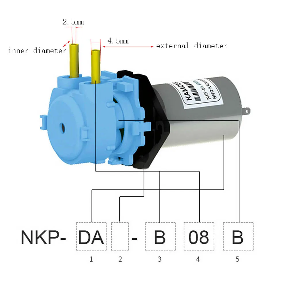 DC Peristaltic Pump 3V/6V/12V/24V Micro Self priming Mute Peristaltic Liquid Pump DC Water for Lab Dosing Analytical liquid transfer pump