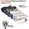 Universal 51mm Motorcycle Exhaust Pipe Escape Modify Silencer Muffler Moto DB Killer For R6 ZX6R MT-09 Z900 ER6N CBR250 S1000RR