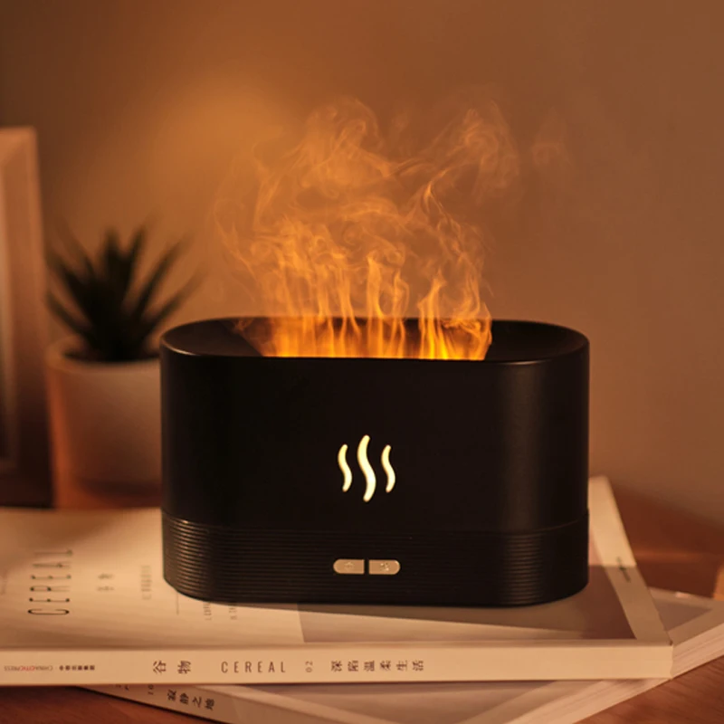 USB Simulation Flame Aroma Perfume Diffuser Ultrasonic Aromatic Essences Air Fire Humidifiers