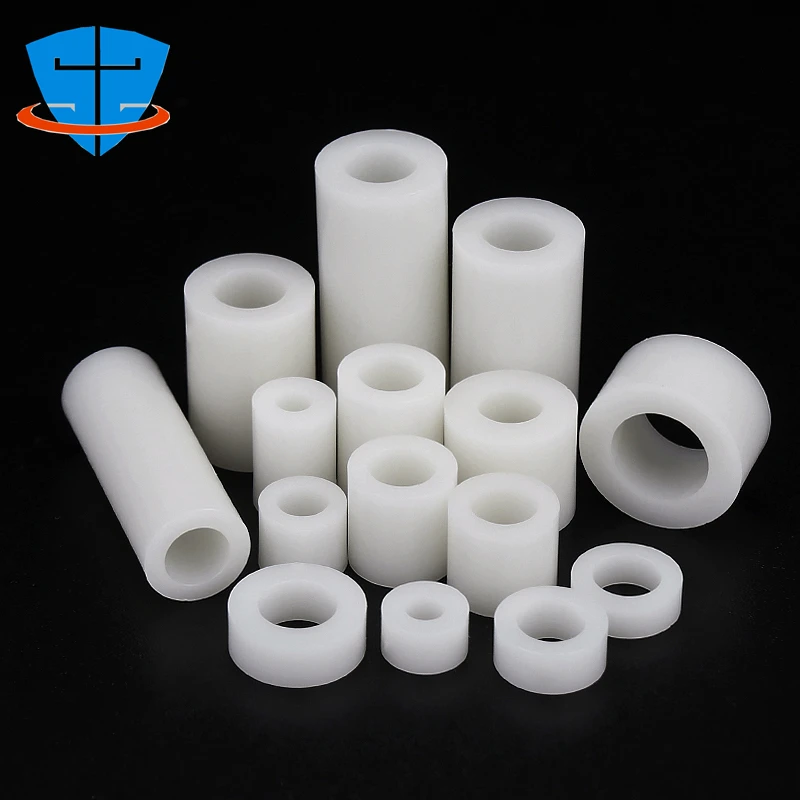 M3 M4 M5 M6 M8 ABS Nylon Insulation Column Pad Straight Support Column Nylon Sleeve ABS Cylindrical Round Hole Pillar PCB Spacer