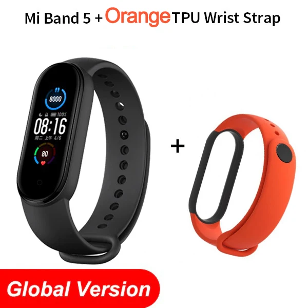 Xiaomi Mi Band 5 Smart Bracelet 1:1 large AMOLED Screen Heart Rate Fitness Traker Bluetooth 5.0 Sport Waterproof band 5 