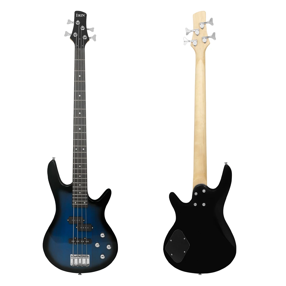 

IRIN 4 String Electric Guitar 24 Fret Electric Bass Guitar Maple Body Blued Bass Guitar Stage Performance Electric Guitar