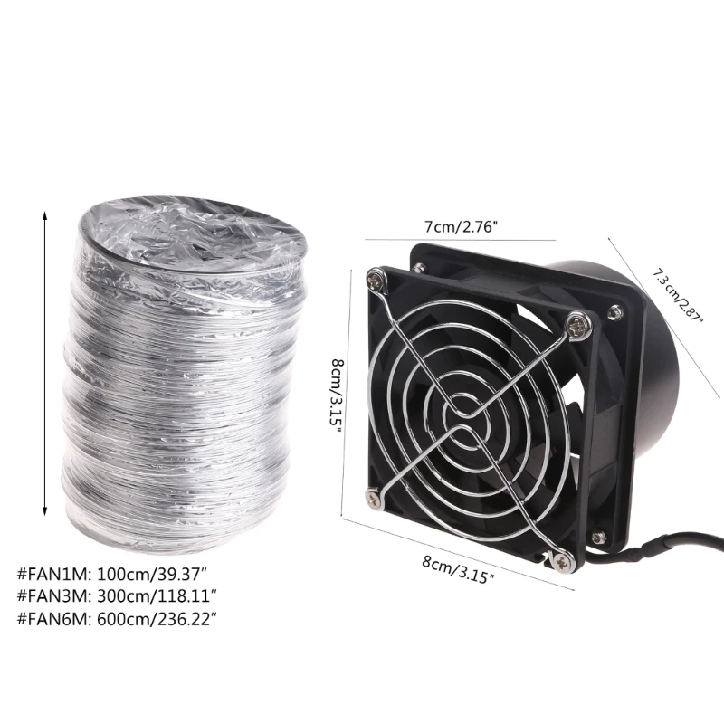 USB Solder Smoke Absorber Fan Air Ventilator Pipe Ventilation Exhaust Fan Mini Extractor Bathroom Toilet Duct