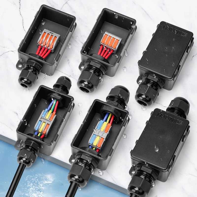 2-Way PG9 M20 With terminal 2 to 2 Outdoor Waterproof Junction Box 3 to 3 Buried Street Lights Splitter 4 4 Sealed Connector electrical distribution box,electrical junction box,electrical box