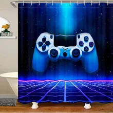 

Video Games Shower Curtain Colorful Beautiful Pattern Bathroom Curtains Waterproof Durable Polyester with Hooks Bath Curtains