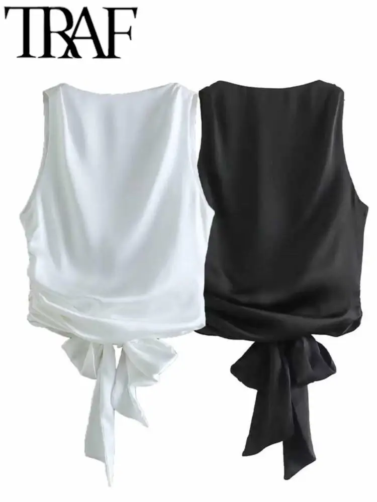 Camiseta De Verano Para Mujer, Camisa De Satén De Manga Corta, Camiseta Holgada Informal De Satén Con Cuello Redondo, Tops Para Mujer Compra Barata En