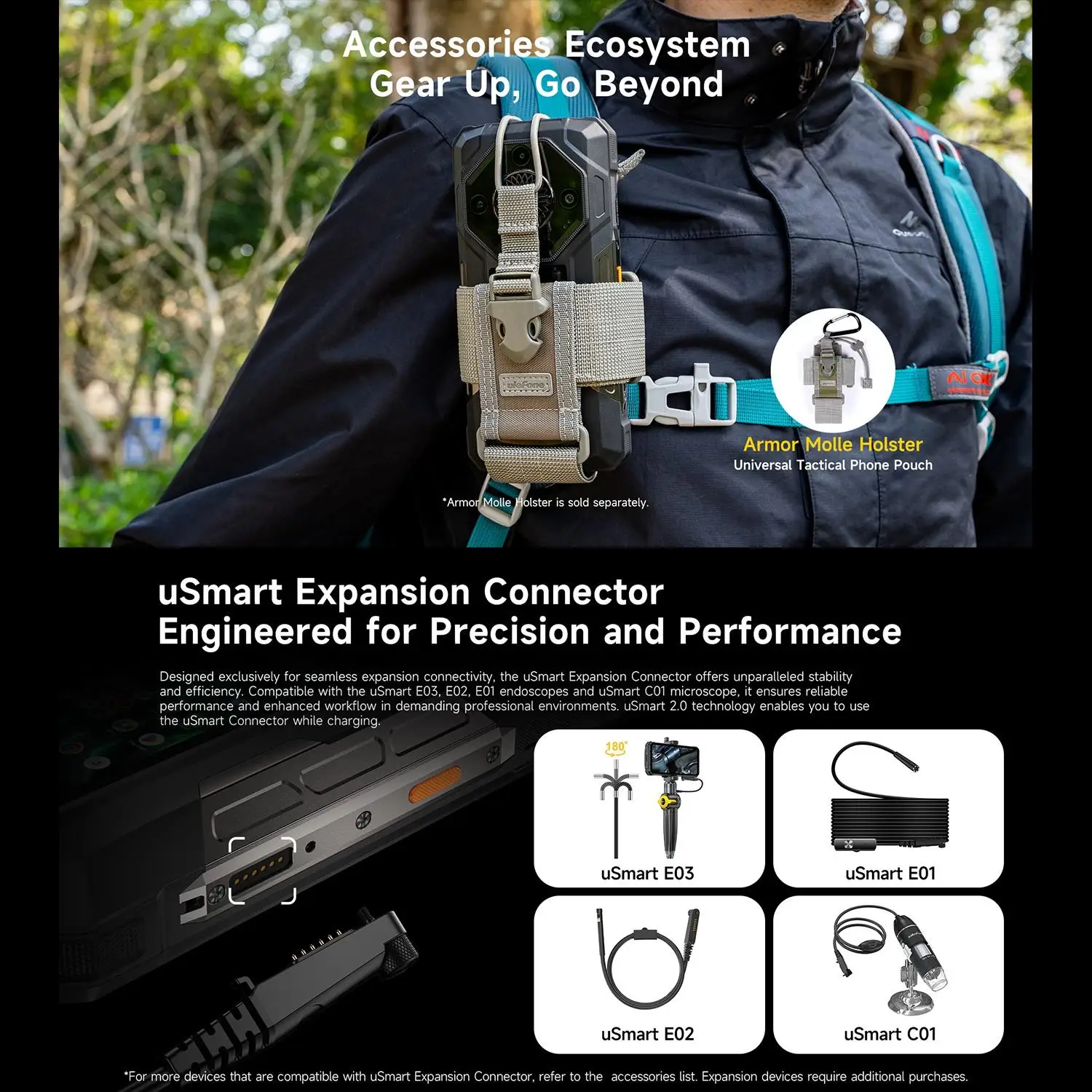 Ulefone Armor 33 Pro Rugged Phone 5G Dual Screen 6.95" 120Hz 16GB+512GB 25500mAh Battery 66W 64MP Night Vision NFC Smartphone