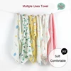 Newborn Blankets Bamboo Bath Towel Baby Swaddle Kids Muslin Organic Cotton Fabric Super Soft Burp Cloth Monthly Wrap 60*60 CM 2