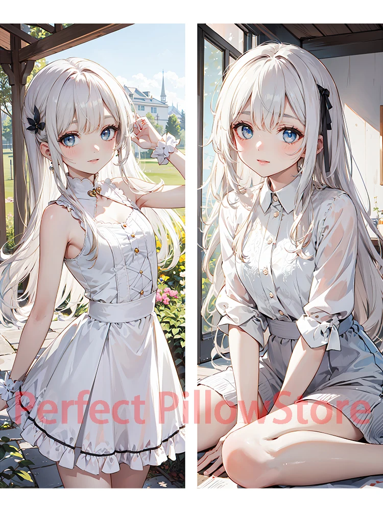 

Dakimakura anime large breasts girl AI illustration Double-sided Print Life-size body pillows cover Adult pillowcase