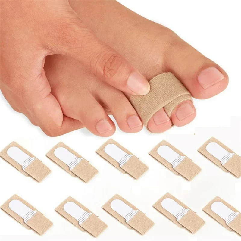 Toe Finger Straightener Hammer Toe Tape Hallux Valgus Corrector Bandage Separator Splint Wraps Foot Care Supplies New