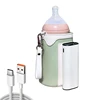Rechargeable Battery Powered Milk Warmer Portable & Wireless Bottle Warmer Heating Bag Durable Suitable for Most Bottles 6