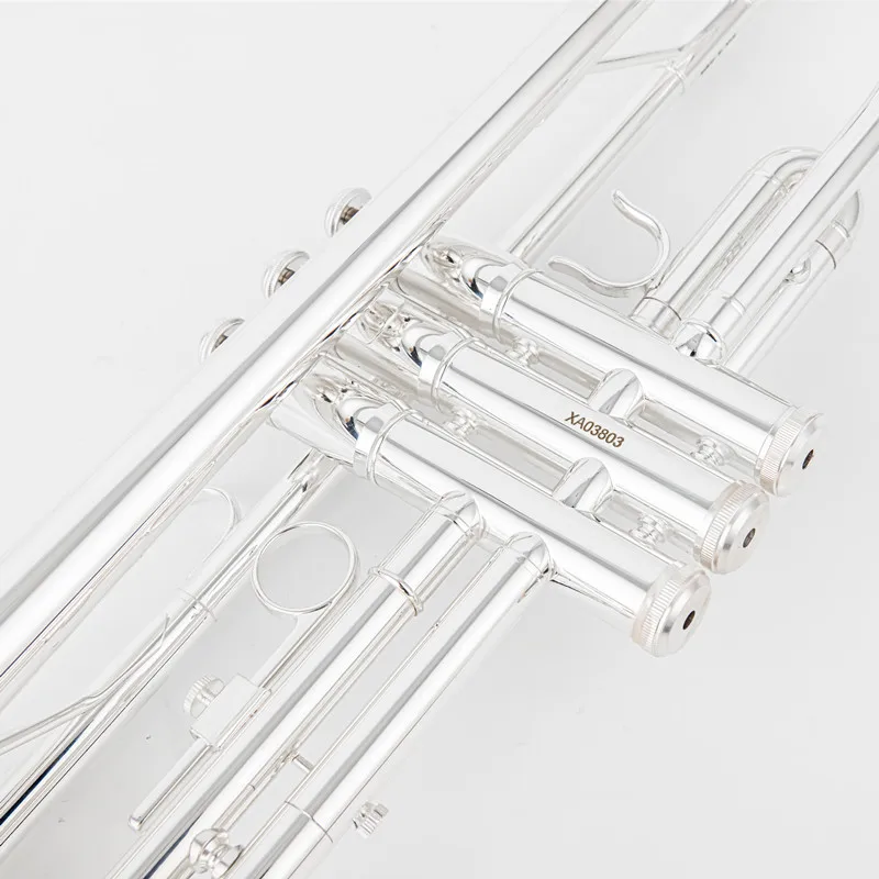 Jupiter JTR-1100SQ Professional Trumpet B-flat Brass silver plate Trumpet Jazz Instruments Band Horn Beginner S With