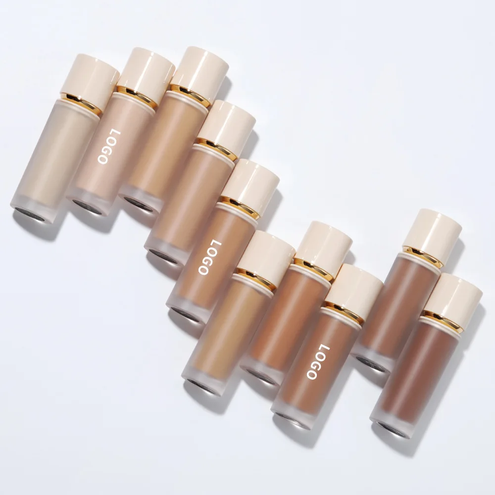 Liquid Concealer Foundation Wholesale Makeup Dark Skin Full Coverage Matte Concealer Private Label Vegan Cosmetics Bulk 20pcs