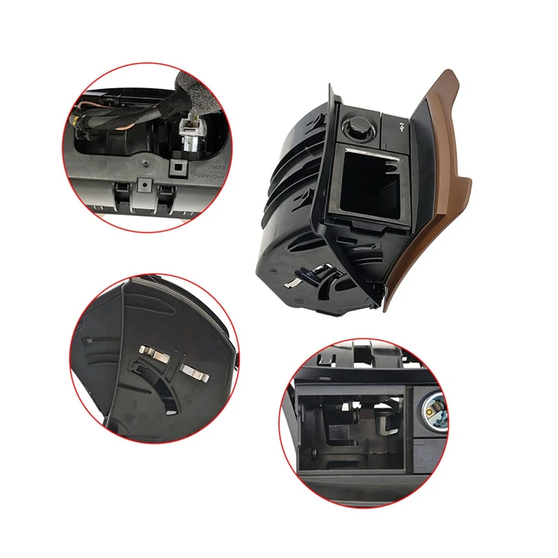 

For Mercedes-Benz E-Class W213 2016-2020 Rear Armrest Box Cigarette Lighter Ashtray Assembly 2136808204