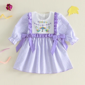 Plaid Ruffle Toddler Dress 1