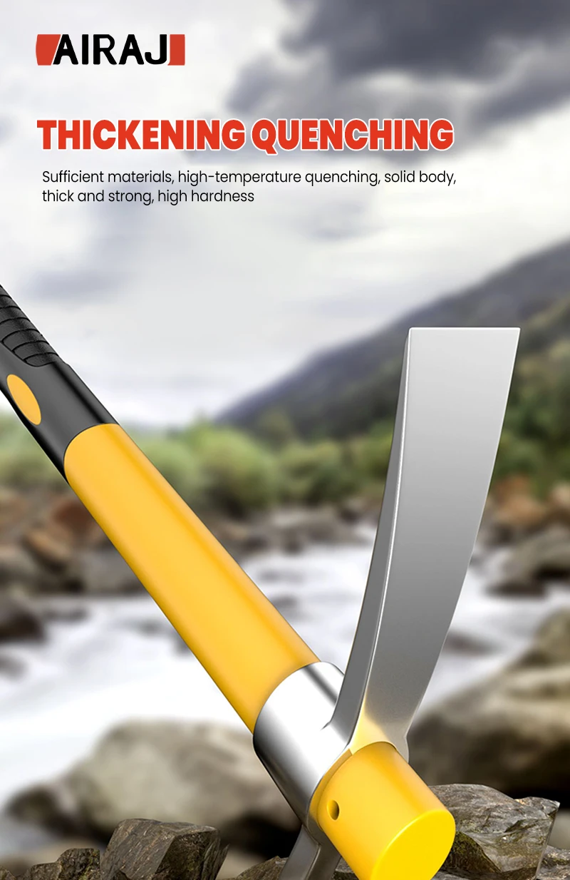 S416fc408d6d740ab90240b4c60dad212g Multifunctional Garden Axe Outdoor Mountaineering Pick High Hardness Steel Casting Soil Loose Home Gardening Hand Tools Mallzona
