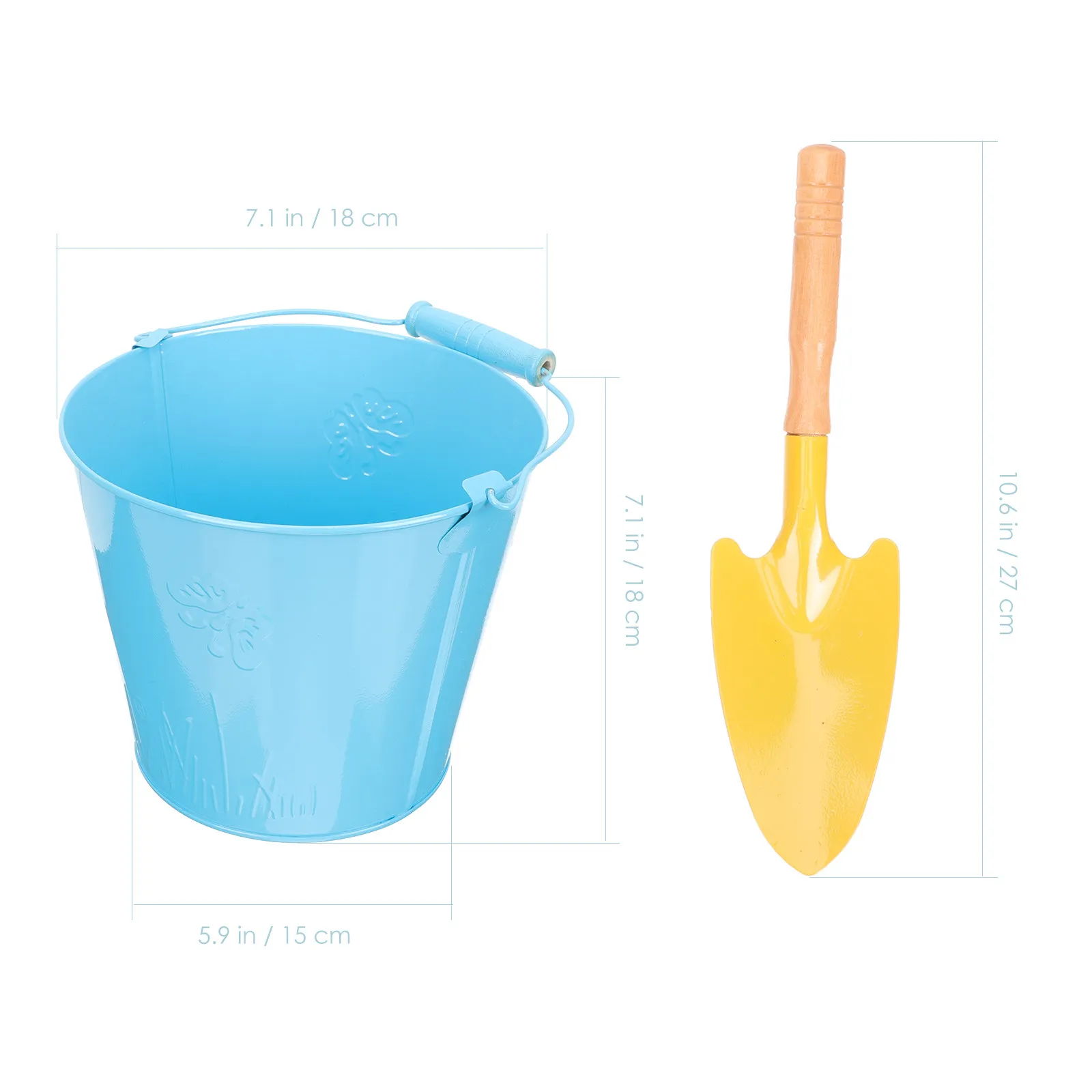 1세트 밝은 색상의 모래놀이 세트 내마모성 경량 모래 양동이 삽 키트 어린이용 건강한 소재 휴대용 해변용품
