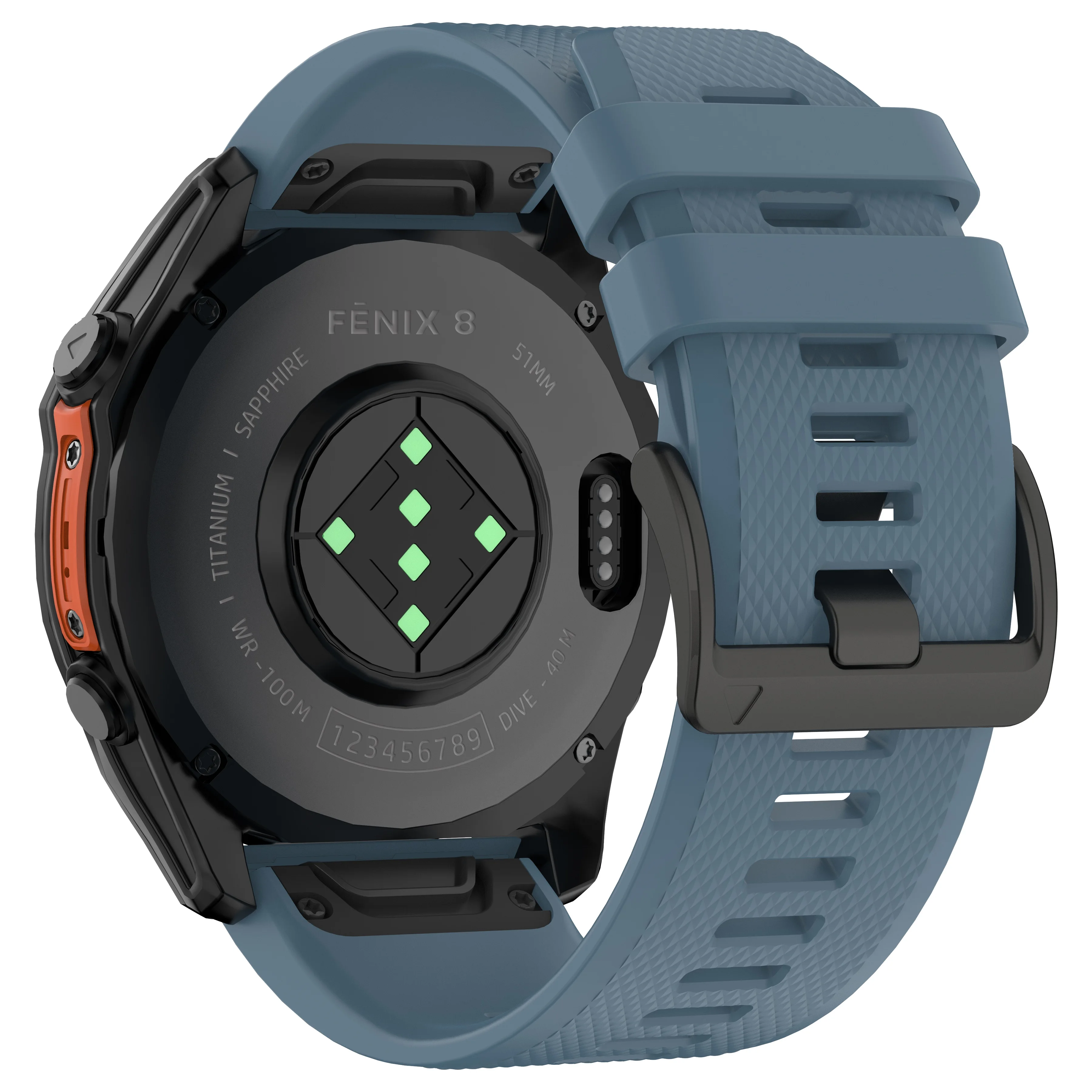 Silicone Watch Band - Premium Replacement Strap for Garmin Fenix and Epix Series
