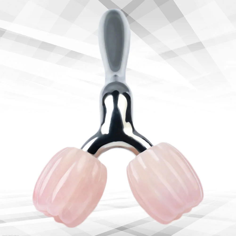 

Rose Quartz Face Massage Roller Sigle Head Slimming Face Massager Lifting Tool Face Anti Wrinkle Removal Massage Roller