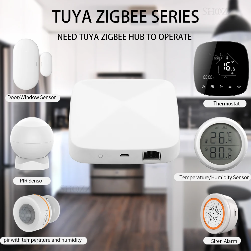 Zigbee Smart Thermostat for Central Air Conditioner Fan Coil Units FCU Room  Temperature Controller Cooling Heating Ventilation - AliExpress