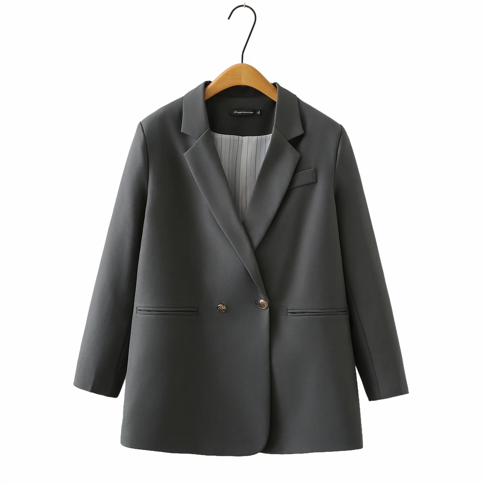 XXXXL Fashion Plus Size Women's Suit Jacket New Casual Mid Length British Style Temperament Blazer In Autumn 2518